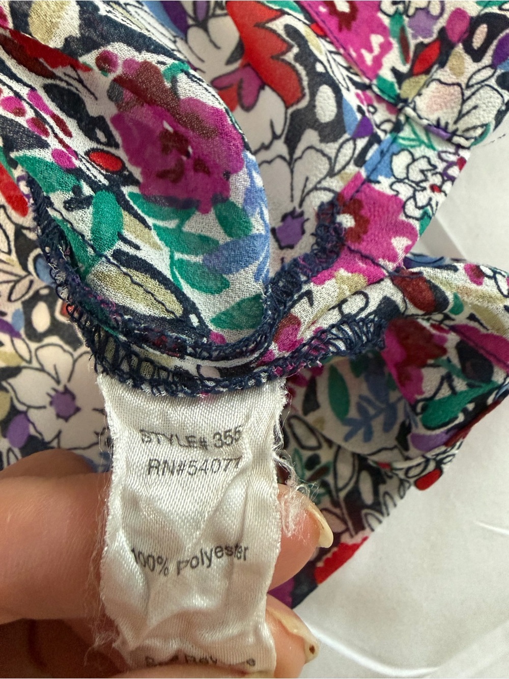 CAbi Multicolor Floral Ruffle-Neck Sleeveless Tank - Picture 13 of 16